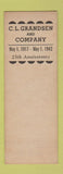 Matchbook Cover - CL Gransden Factory Supply Detroit MI SAMPLE