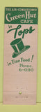 Matchbook Cover - Green Hut Cafe Dallas TX