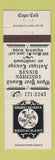 Matchbook Cover - Mari Jeans Restaurant Hyannis MA