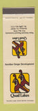 Matchbook Cover - Quail Lakes Stockton CA