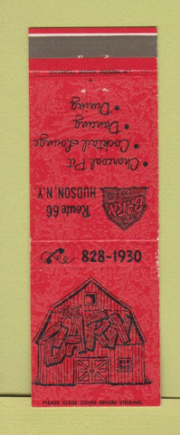 Matchbook Cover - The Barn Restaurant Hudson NY