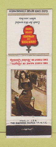 Matchbook Cover - Rayon Fabric girlie American ViscoseX