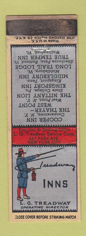 Matchbook Cover - Treadway Inns CHAIN WORN STRIKER