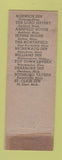 Matchbook Cover - Treadway Inns CHAIN WORN STRIKER