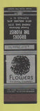 Matchbook Cover - Brooks Florist Buffalo NY SAMPLE WORN