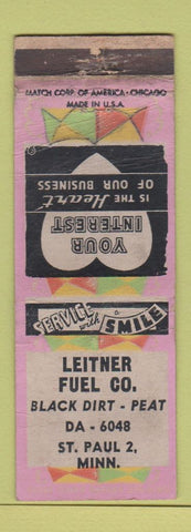 Matchbook Cover - Leitner Fuel St Paul MN WORN