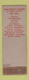 Matchbook Cover - Sinclair and Valentine Inks 1940 WORN STRIKER