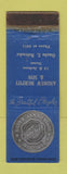 Matchbook Cover - Chrysler Silver Anniversary 1949 Omaha NE WORN