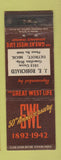 Matchbook Cover - Great West Life Insurance JE Robichaud 1942 Detroit MI WEAR