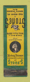 Matchbook Cover - Stone's Hickey Freeman Men's Clothes White Plains NY WORN