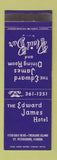 Matchbook Cover - Edward James Hotel St Petersburg FL