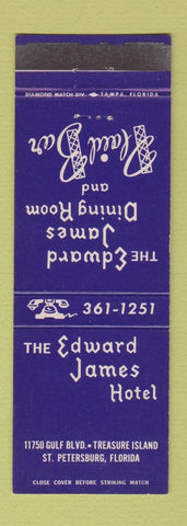 Matchbook Cover - Edward James Hotel St Petersburg FL