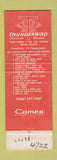 Matchbook Cover - Thunderbird Resort Motel Miami Beach FL