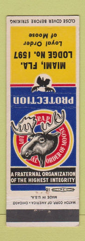 Matchbook Cover - Moose Lodge Miami FL