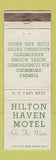 Matchbook Cover - Hilton Haven Motel Key West FL WORN