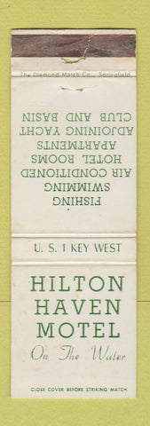 Matchbook Cover - Hilton Haven Motel Key West FL WORN