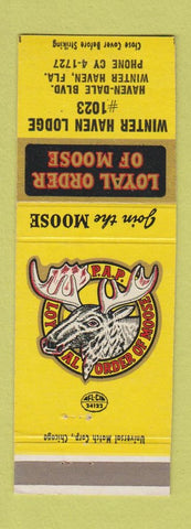 Matchbook Cover - Moose Lodge Winter Haven FL