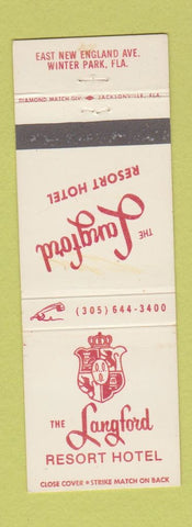 Matchbook Cover - Langford Resort Hotel Winter Park FL