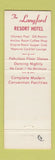 Matchbook Cover - Langford Resort Hotel Winter Park FL