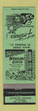 Matchbook Cover Mahogany Center African Crafts Fortuna ST Thomas Virgin Islands
