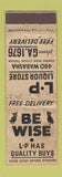 Matchbook Cover - LP Liquor Store St Paul MN owl WORN