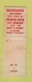 Matchbook Cover - Seven Seas Srestaurant Panama City FL WEAR