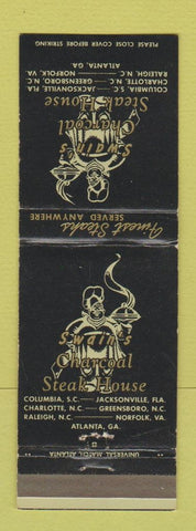 Matchbook Cover - Swain's Charcoal Steak House Jacksonville FL Columbia SC