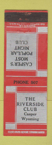 Matchbook Cover - Riverside Club Casper WY low phone # WEAR