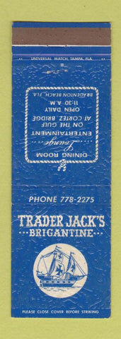 Matchbook Cover - Trader Jack's Brigantine Bradenton Beach FL