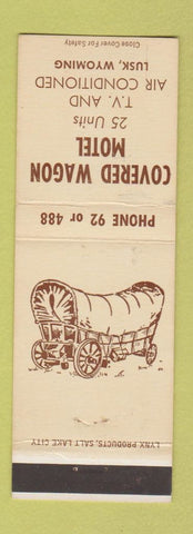 Matchbook Cover - Covered Wagon Motel Lusk WY