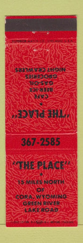 Matchbook Cover - The Place Cafe Cora WY