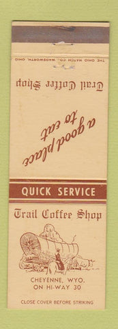 Matchbook Cover - Trail Coffee Shop Cheyenne WY