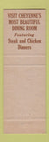 Matchbook Cover - Trail Coffee Shop Cheyenne WY