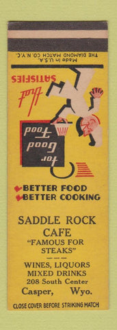 Matchbook Cover - Saddle Rock Cafe Casper WY SAMPLE