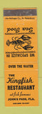 Matchbook Cover - Kingfish Restaurant John's Pass FL