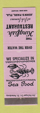Matchbook Cover - Kingfish Restaurant John's Pass FL