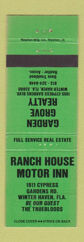 Matchbook Cover - Ranch House Motor Inn Winter Haven FL Real Estate