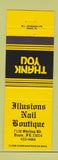 Matchbook Cover - Illusions Nail Boutique Davie FL YELLOW