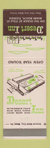 Matchbook Cover - Desert Inn Miami Beach FL