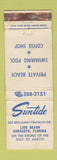 Matchbook Cover - Suntide Motel Sarasota FL WEAR