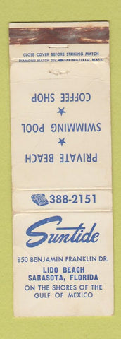 Matchbook Cover - Suntide Motel Sarasota FL WEAR