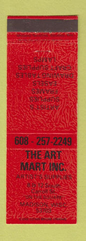 Matchbook Cover - The Art Mart Art Supply Madison WI