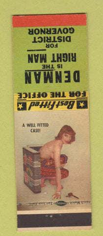 Matchbook Cover - Denman For District Governor pinup Lions Club?