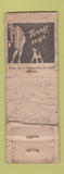 Matchbook Cover - PG Tap Poplar Grove IL Terry Says girlie VERY POOR