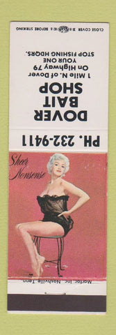 Matchbook Cover - Dover Bait Shop pinup