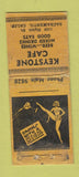 Matchbook Cover - Keystone Cafe Sacramento CA girlie BOBTAIL POOR