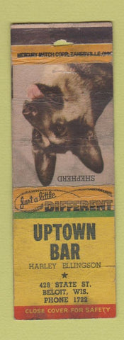 Matchbook Cover - Uptown Club Beloit WI POOR