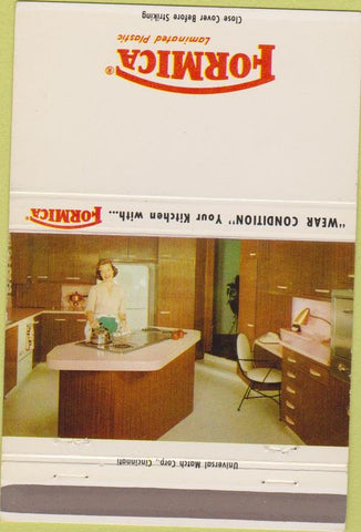 Matchbook Cover - Formica Count Top girlie BLANK 40 Strike