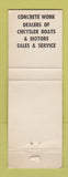 Matchbook Cover - Tonn's Resort Bait Shop Winneconne WI BLUE WORN
