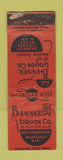 Matchbook Cover - Banner Liquor Milwaukee WI POOR
